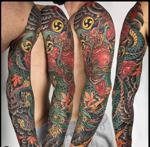 Tatuaggio Oni demone giapponese